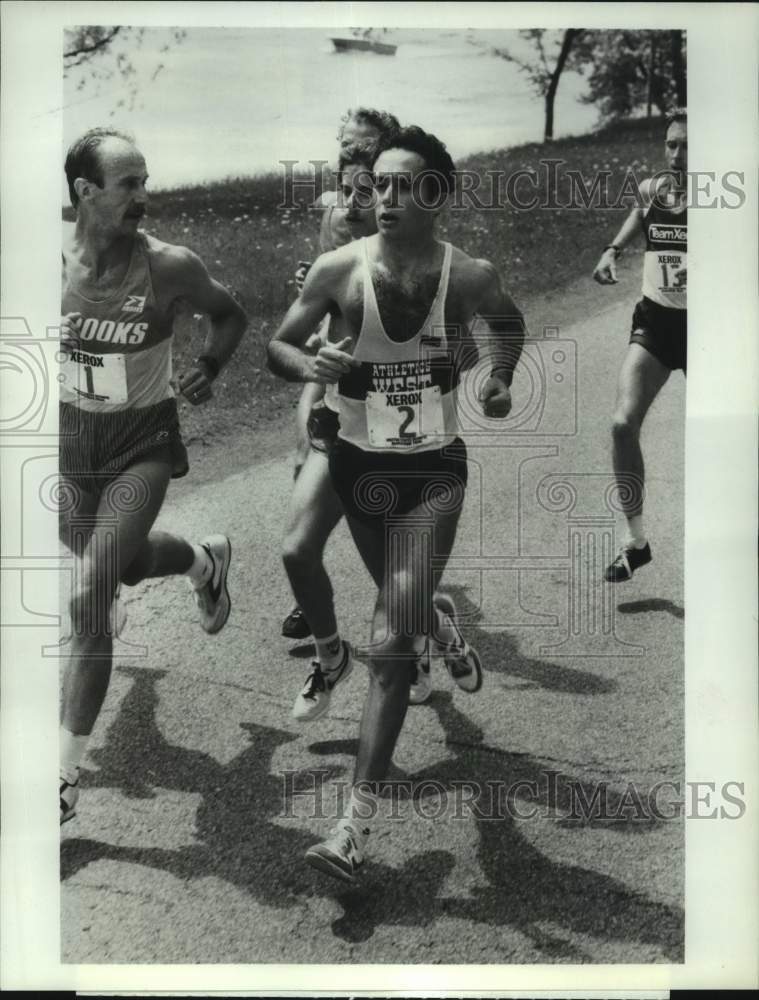 1984 Press Photo American Olympic marathon runner Alberto Salazar of Oregon - Historic Images