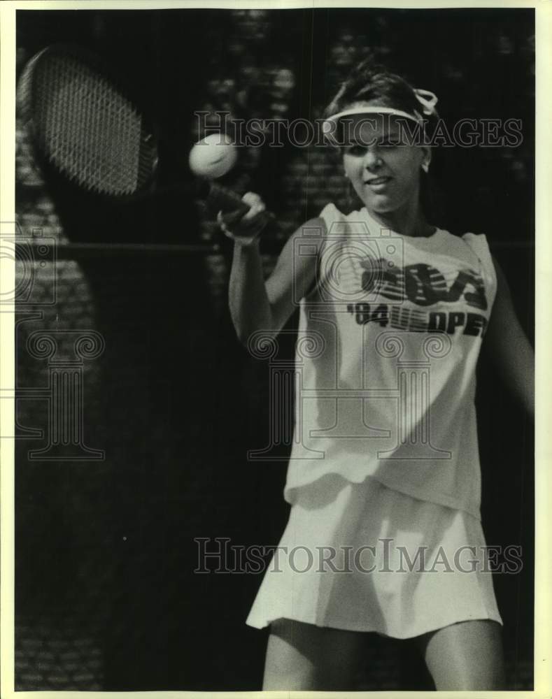 1986 Press Photo Tennis player Nicole Jacobs - sas17220 - Historic Images