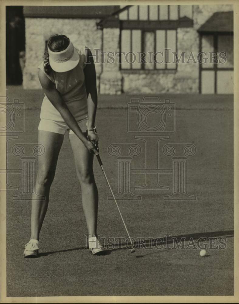 Press Photo Golfer Nancy Meek - sas17390 - Historic Images