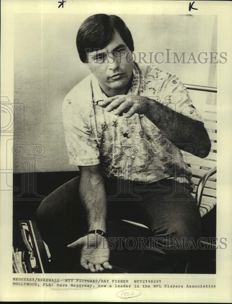 1982 Press Photo NFL Players Association leader Dave Meggyesy - sas17418 - Historic Images