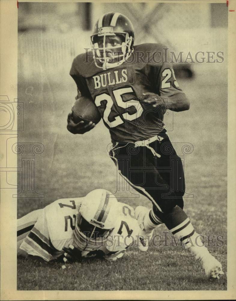 1982 Press Photo San Antonio Bulls football player James Tibbs - sas17436 - Historic Images