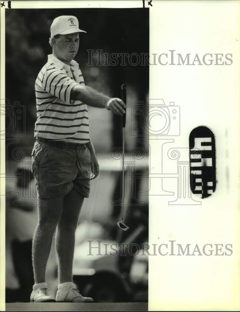 1988 Press Photo Golfer Chad Martin plays the Men's City Amateur at Olmos - Historic Images