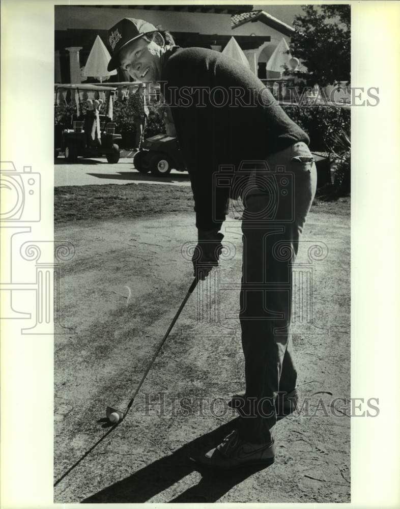 1989 Press Photo Golfer Mickey Mahler at Sonterra Country Club - sas17467 - Historic Images