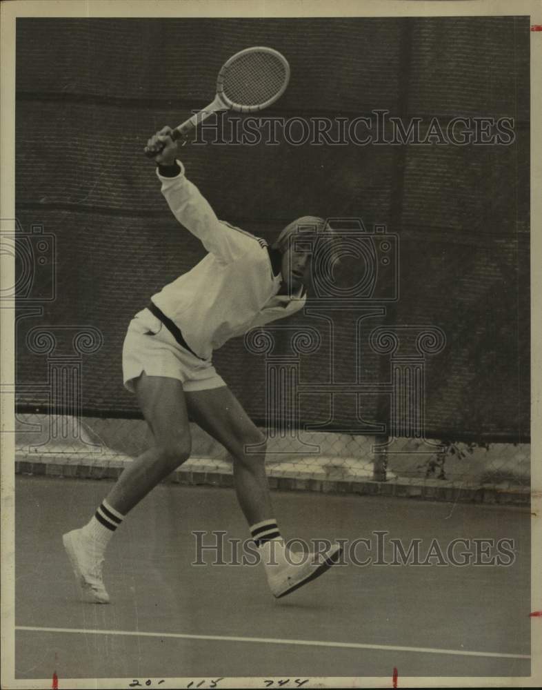 1974 Press Photo Trinity college tennis player Bill Matyastik - sas17515 - Historic Images