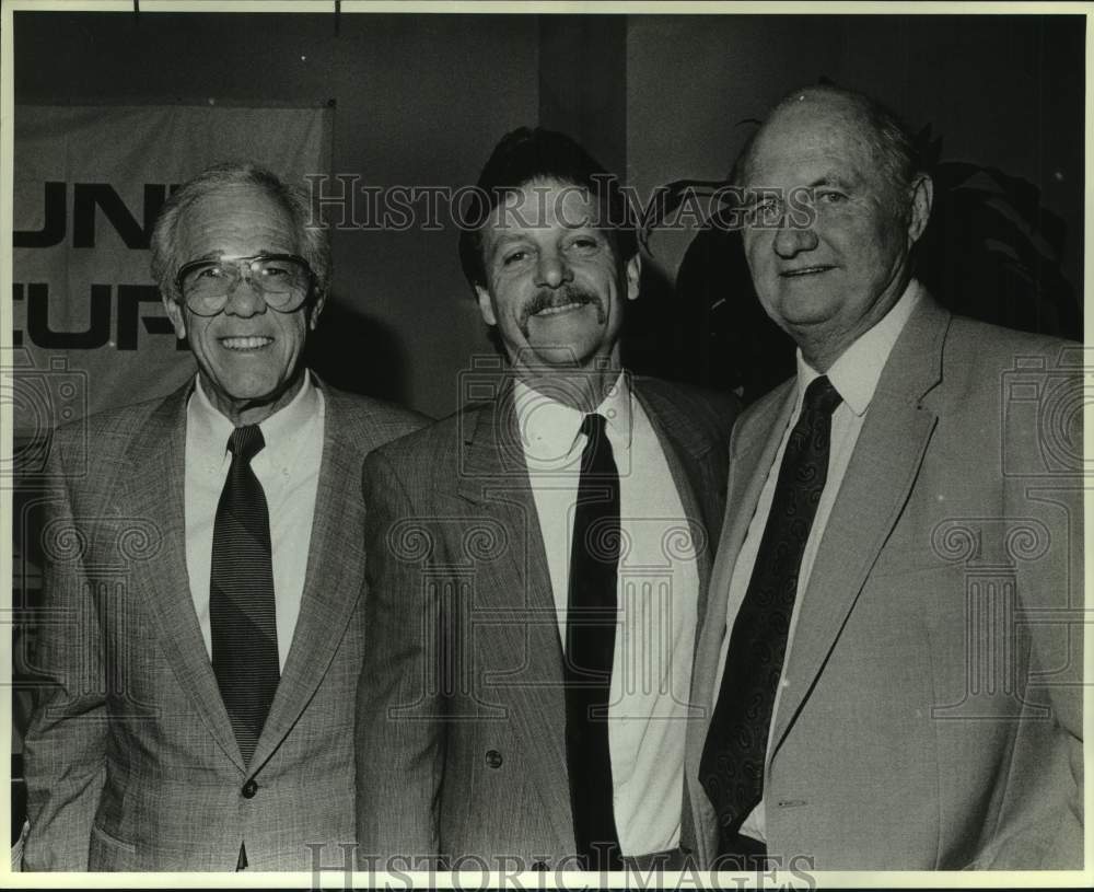 1989 Press Photo San Antonio Racquets tennis officials at press conference - Historic Images