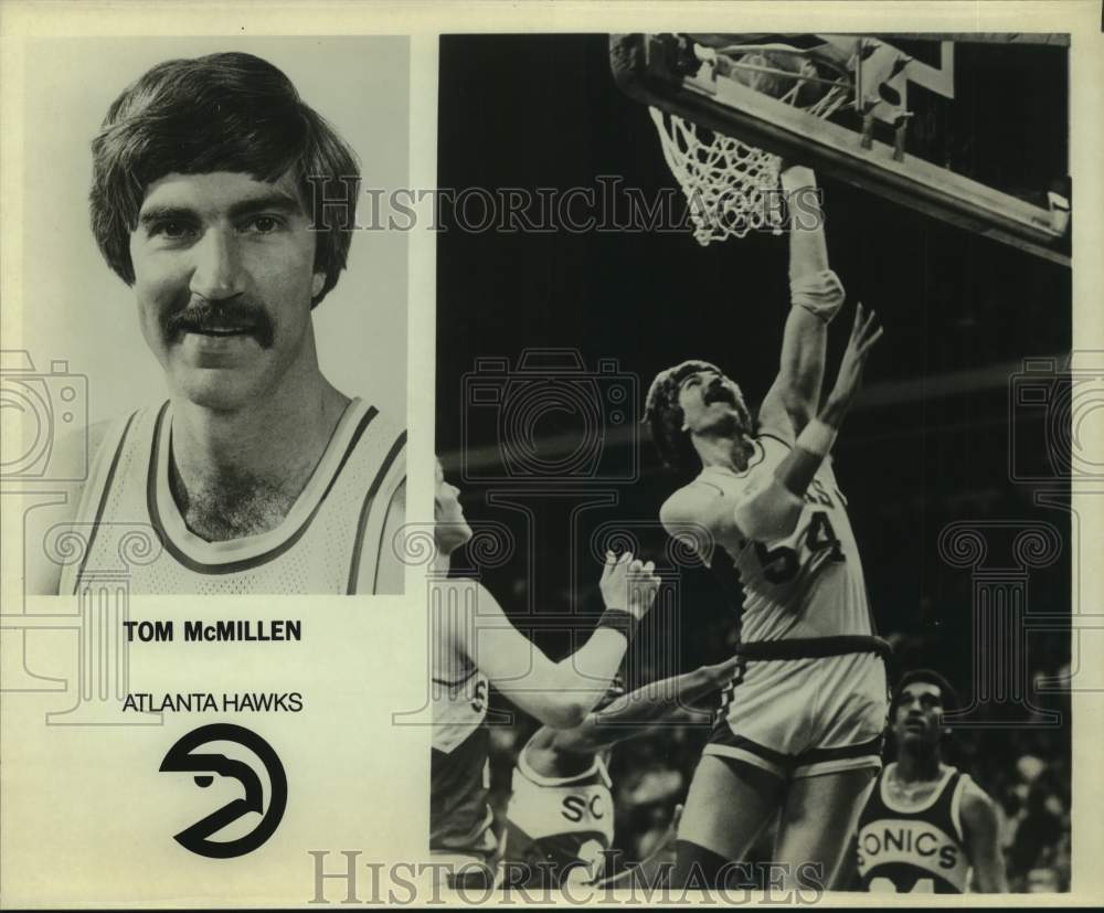 Press Photo Atlanta Hawks basketball player Tom McMillen - sas18034- Historic Images