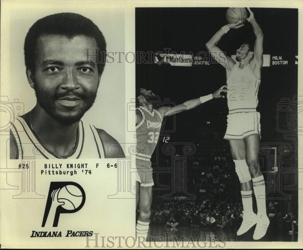 Press Photo Indiana Pacers basketball player Billy Knight - sas18206- Historic Images