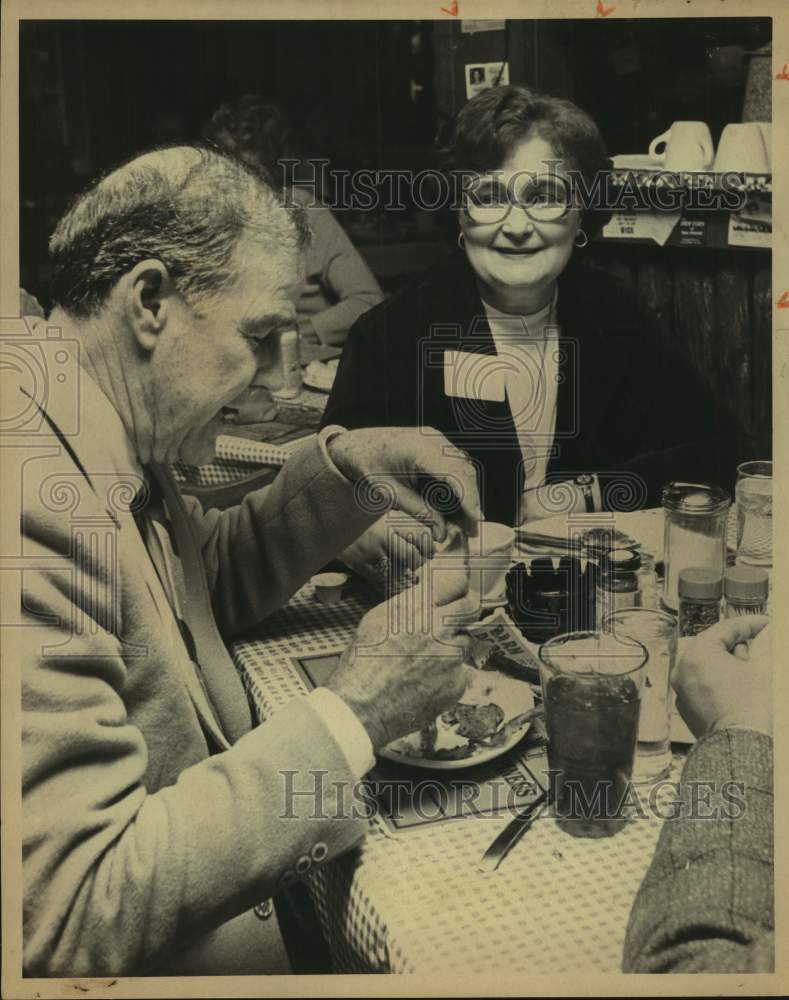 1980 Press Photo San Antonio mayor Lila Cockrell and husband Sid - sas18257 - Historic Images