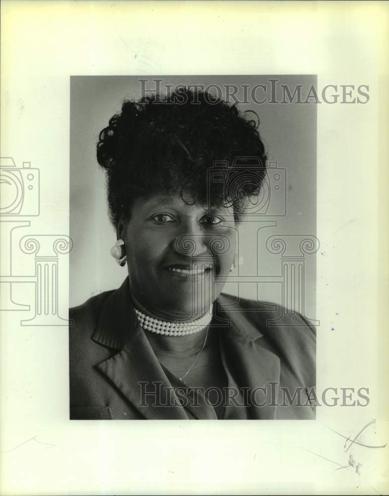 1987 Press Photo Las Palmas Elementary School principal Dorothy Collins - Historic Images
