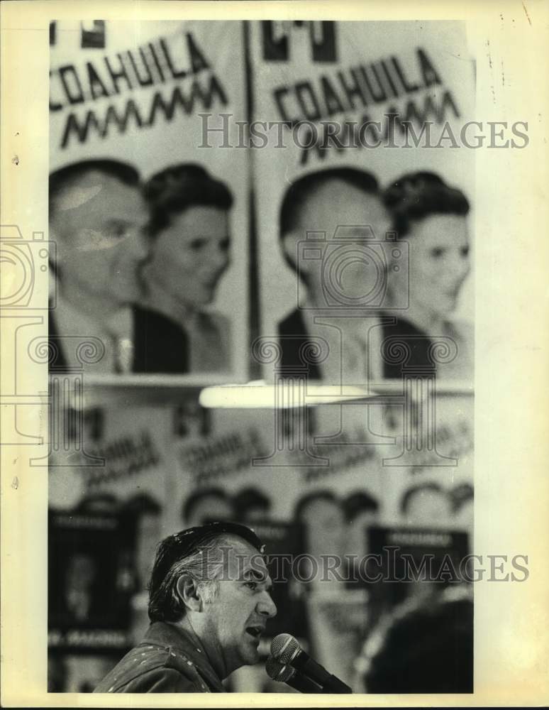 1982 Press Photo Mexican president-elect Miguel de la Madrid in Ciudad Acuna - Historic Images