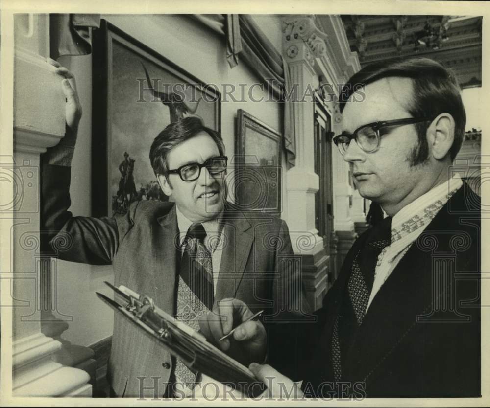 1978 Press Photo Writer Charles Deaton &amp; State Representative Roy Blake- Historic Images