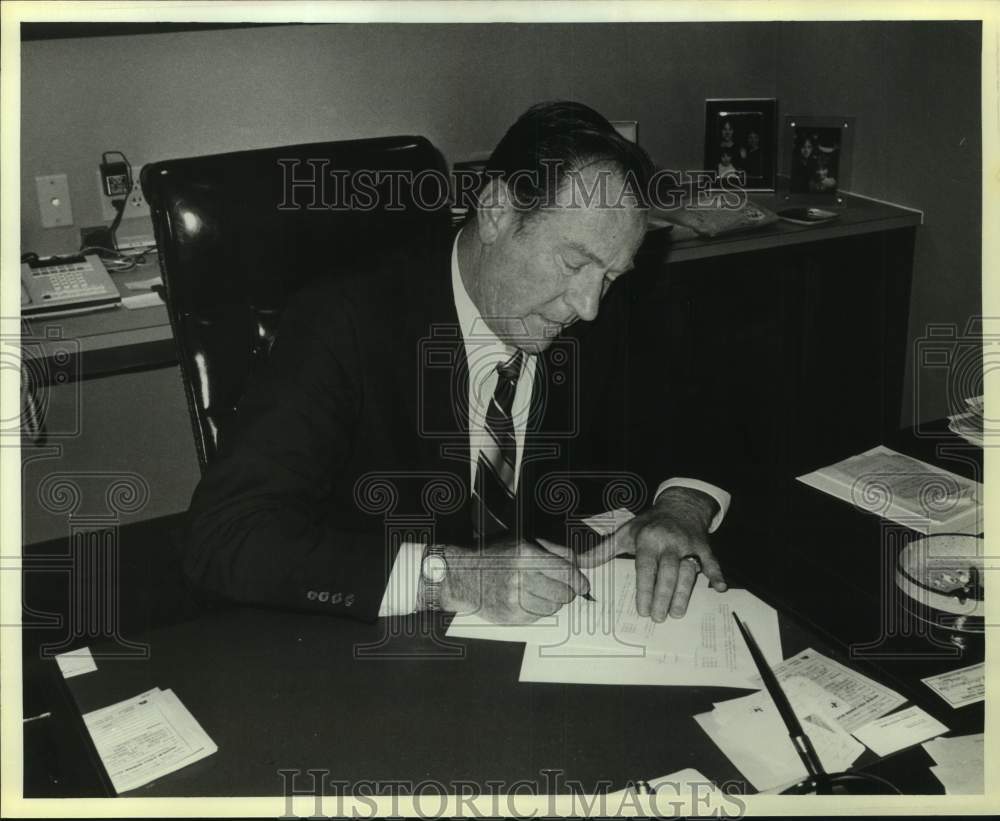 1984 Press Photo Chairman of Irish American Unity Conference James Delaney - Historic Images