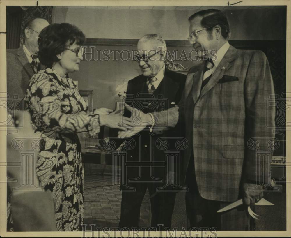 Press Photo Lila Cockrell, Walter McAllister &amp; Dophy Briscoe - sas19321 - Historic Images