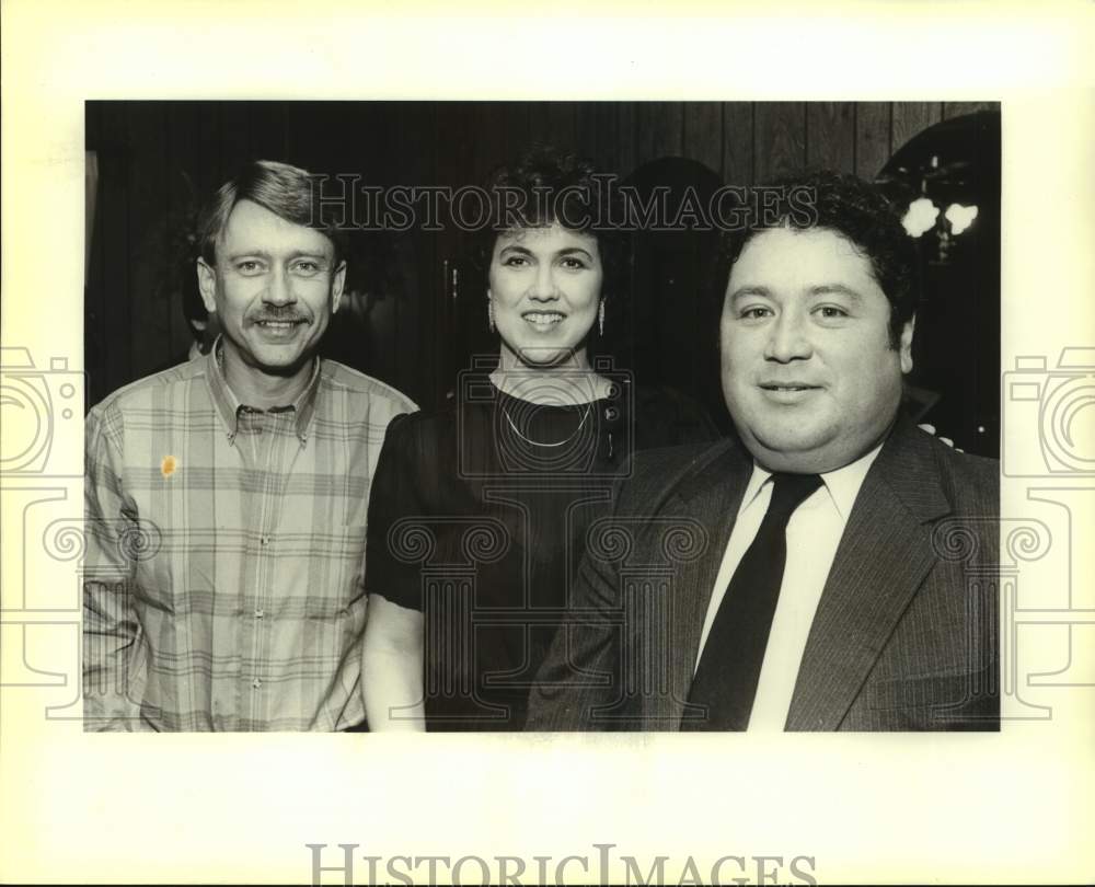 1986 Press Photo Michael Marty, Jana Eppstein & John Delgado at Class Reunion - Historic Images