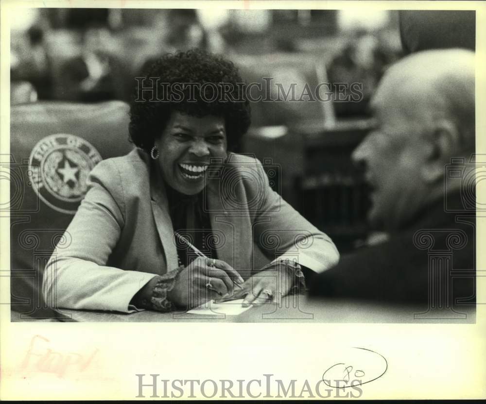 1983 Press Photo Wilhelmina Delco at State Capitol, House of Representatives - Historic Images