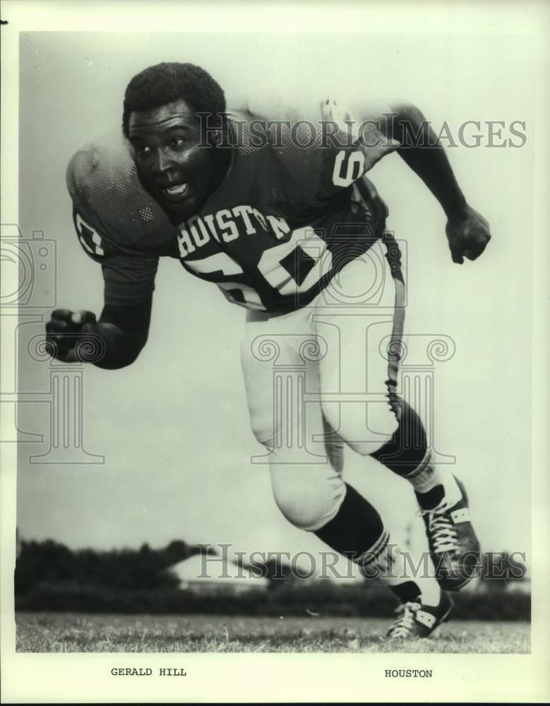 University of Houston Football Player Gerald Hill - Historic Images