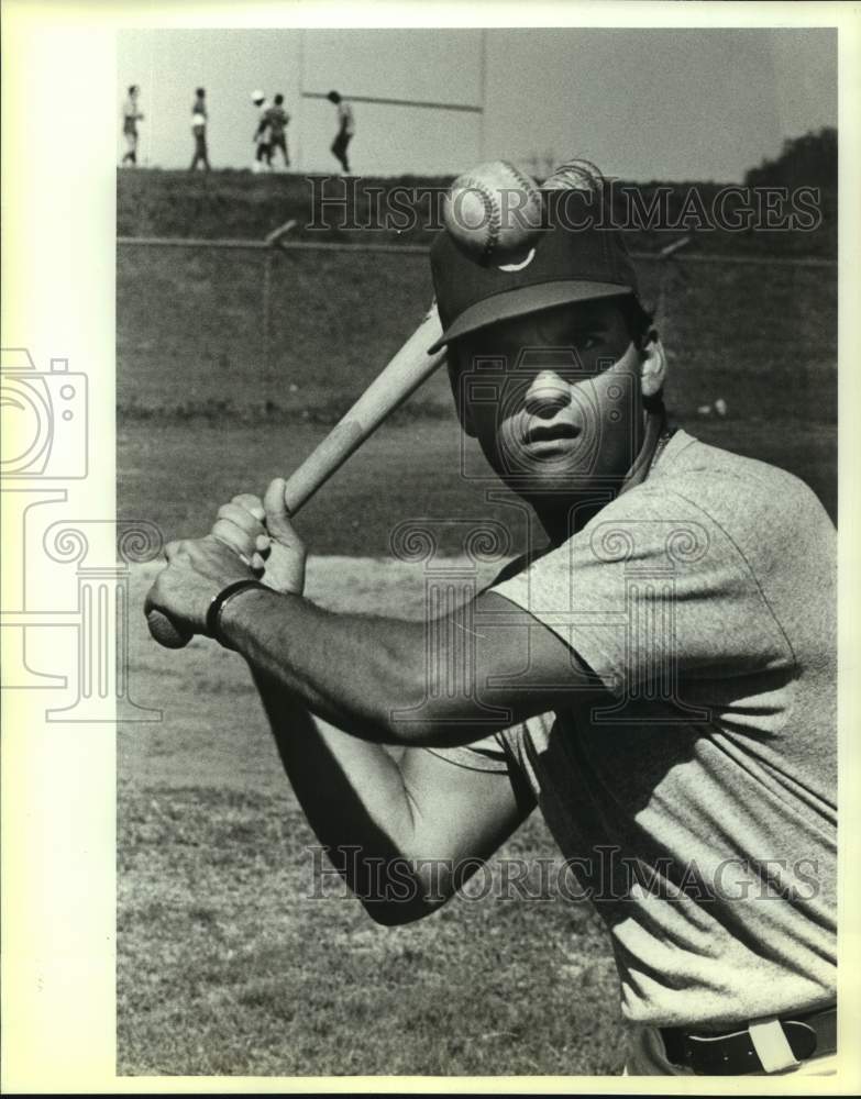 1989 Press Photo West Campus Baseball Joe Williamson Takes a Pitch- Historic Images