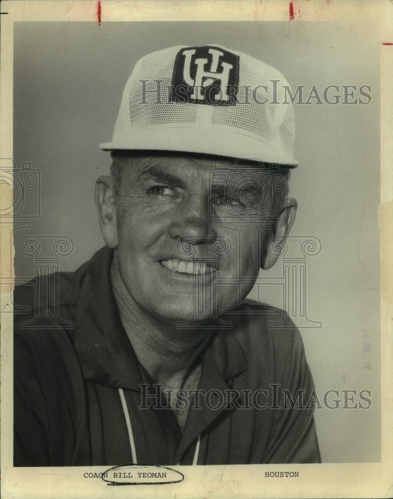 1978 Press Photo University of Houston Football Coach Bill Yeoman - sas19864 - Historic Images