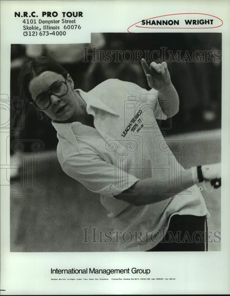 Press Photo National Racquetball Club Pro Tour Player Shannon Wright - sas19866 - Historic Images