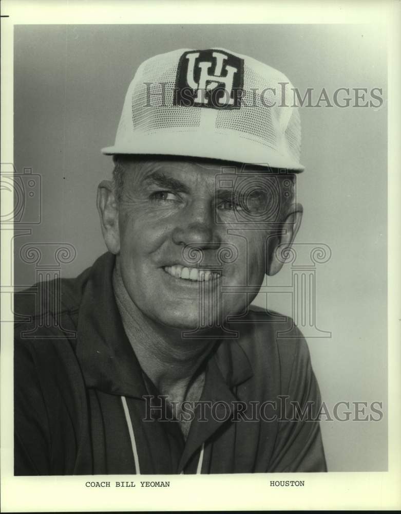 Press Photo University of Houston Football Coach Bill Yeoman - sas19889 - Historic Images