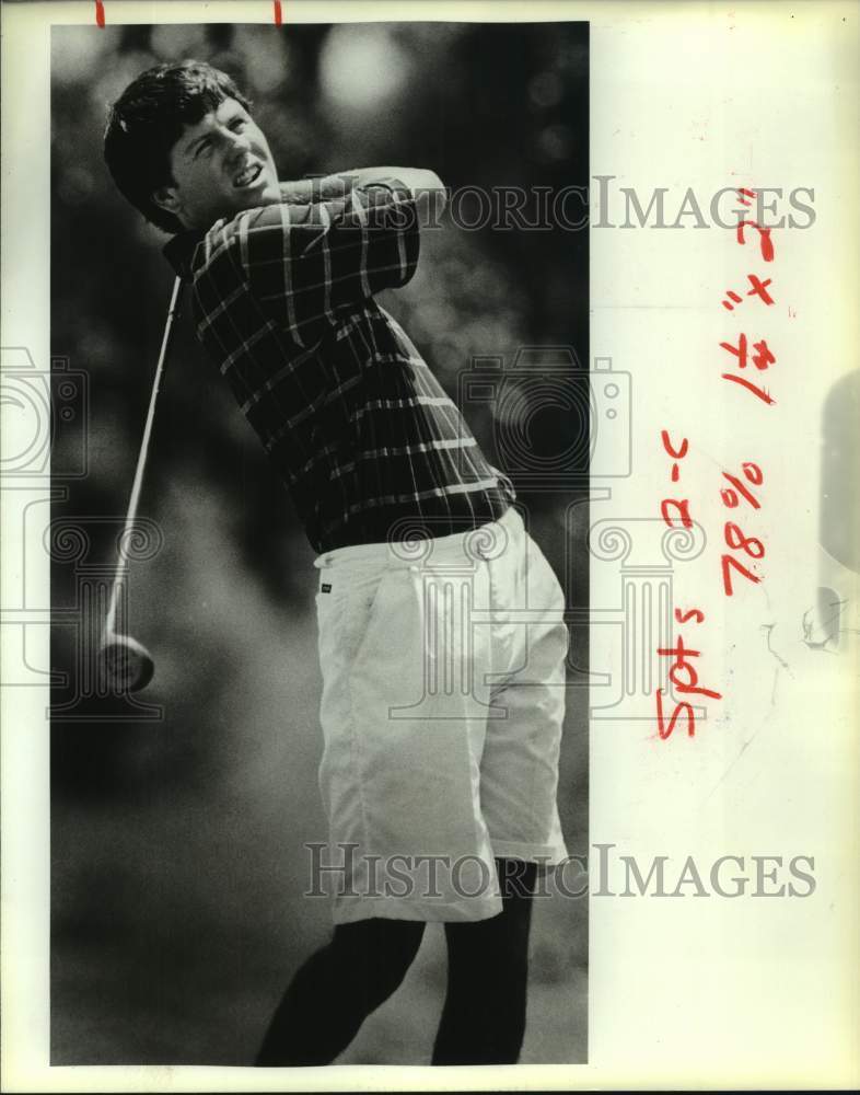 1987 Press Photo City Golf Championship Golfer Michael Tucker - sas19922 - Historic Images