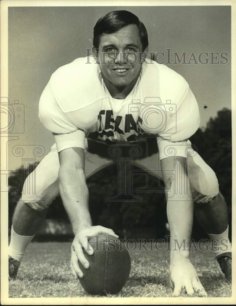 Press Photo University of Texas Football Player Forrest Wiegand - sas19975 - Historic Images