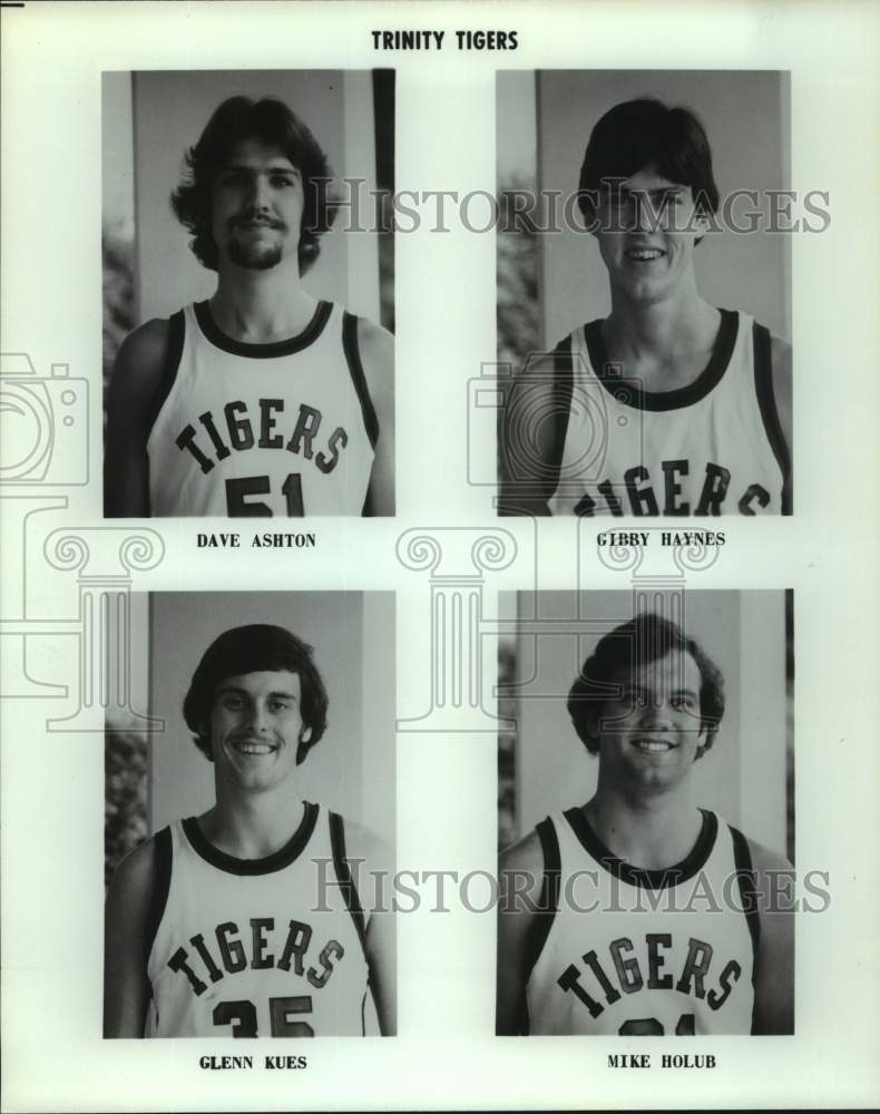 Press Photo Trinity University Basketball Player Portraits, San Antonio, Texas - Historic Images