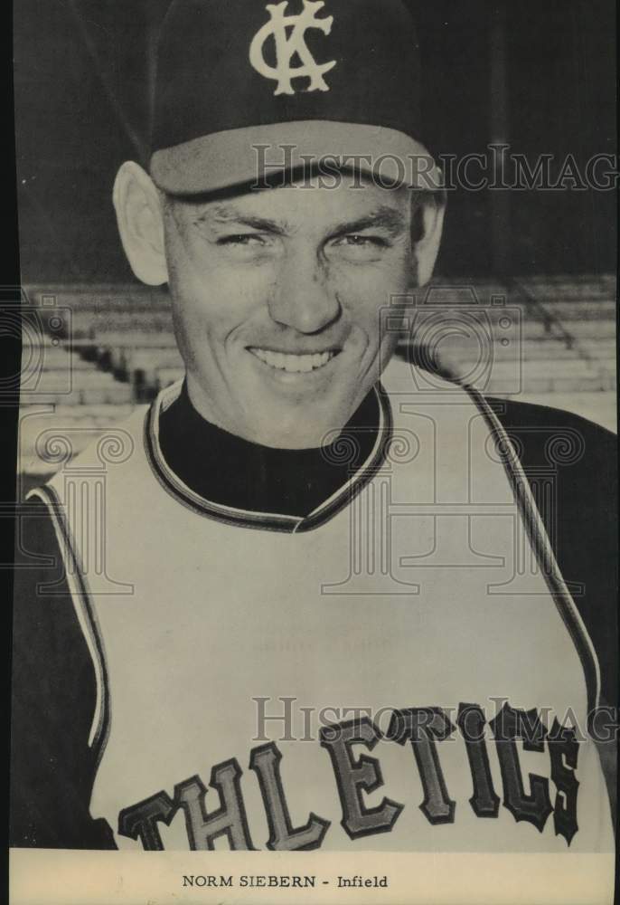 1963 Press Photo Kansas City Athletics Baseball Player Norm Siebern - sas21709- Historic Images