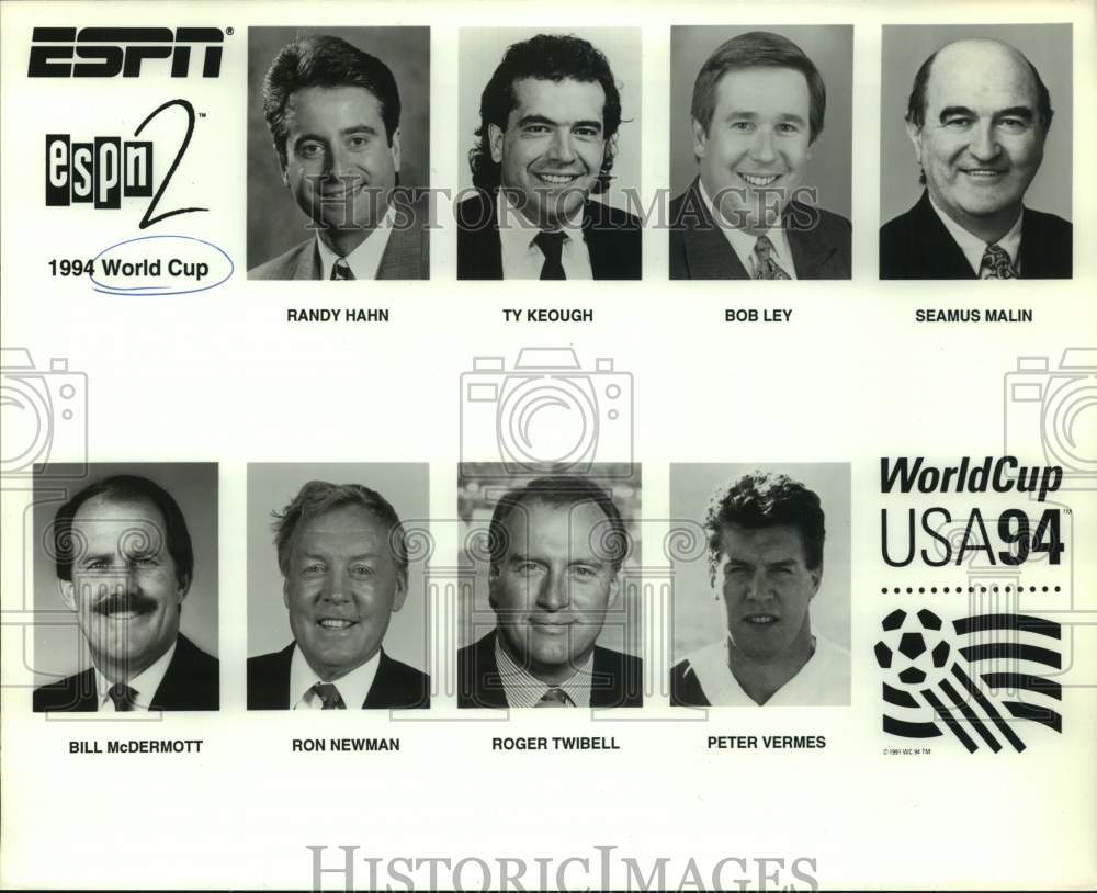1994 ESPN World Cup Soccer Broadcaster Portraits Historic Images