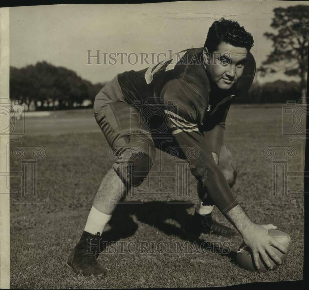 1950 Press Photo Price College Football Player Lee Stovestreet - sas22318 - Historic Images