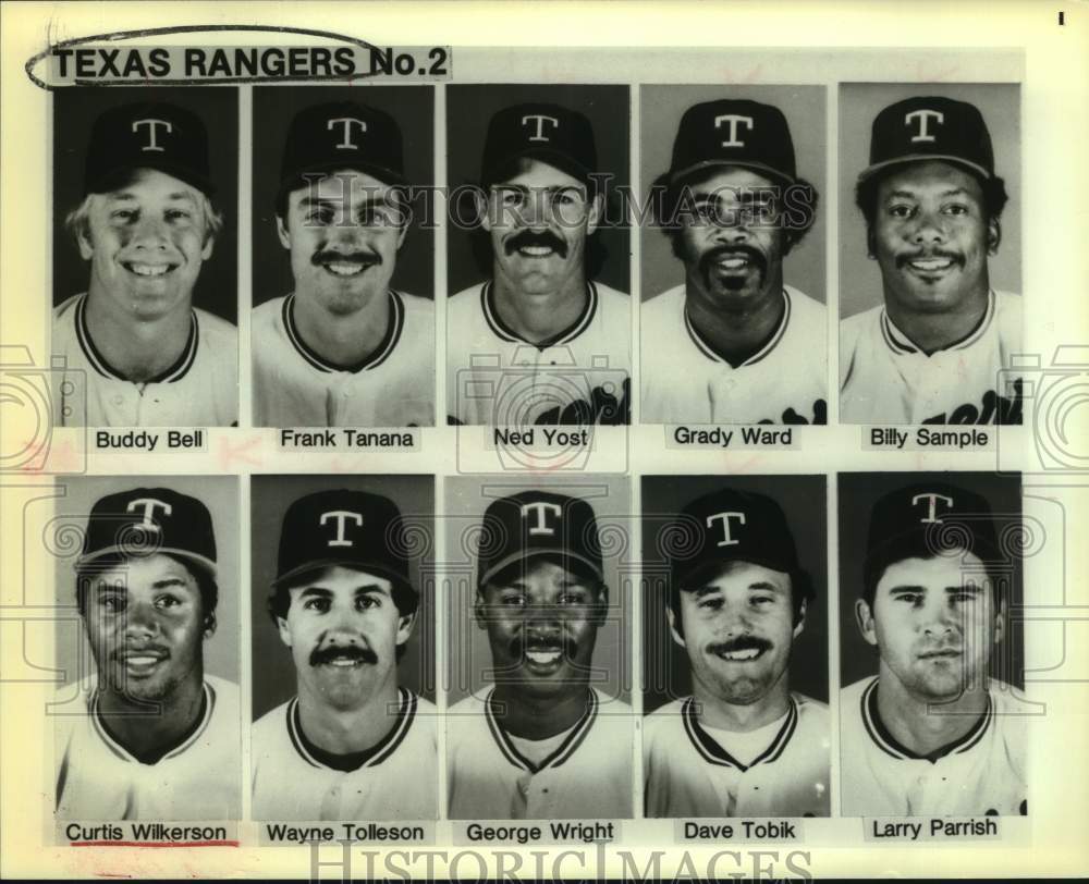 Press Photo Texas Rangers Baseball Team Member Portraits - sas22321 - Historic Images