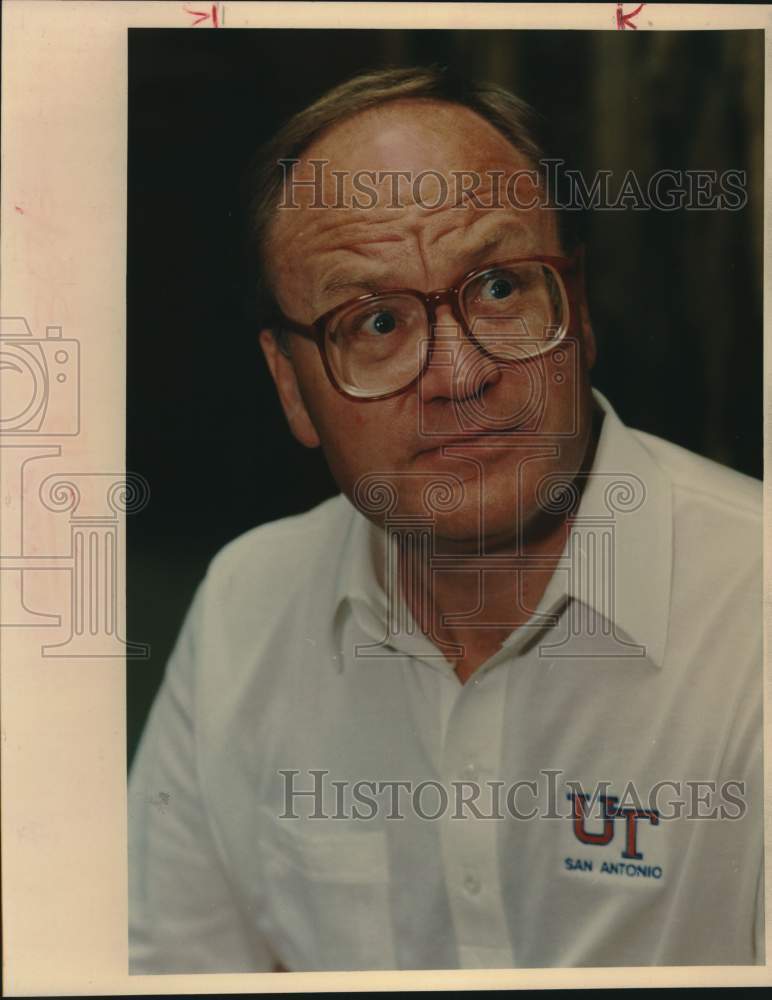 1990 Press Photo University of Texas San Antonio Basketball Stu Starner- Historic Images