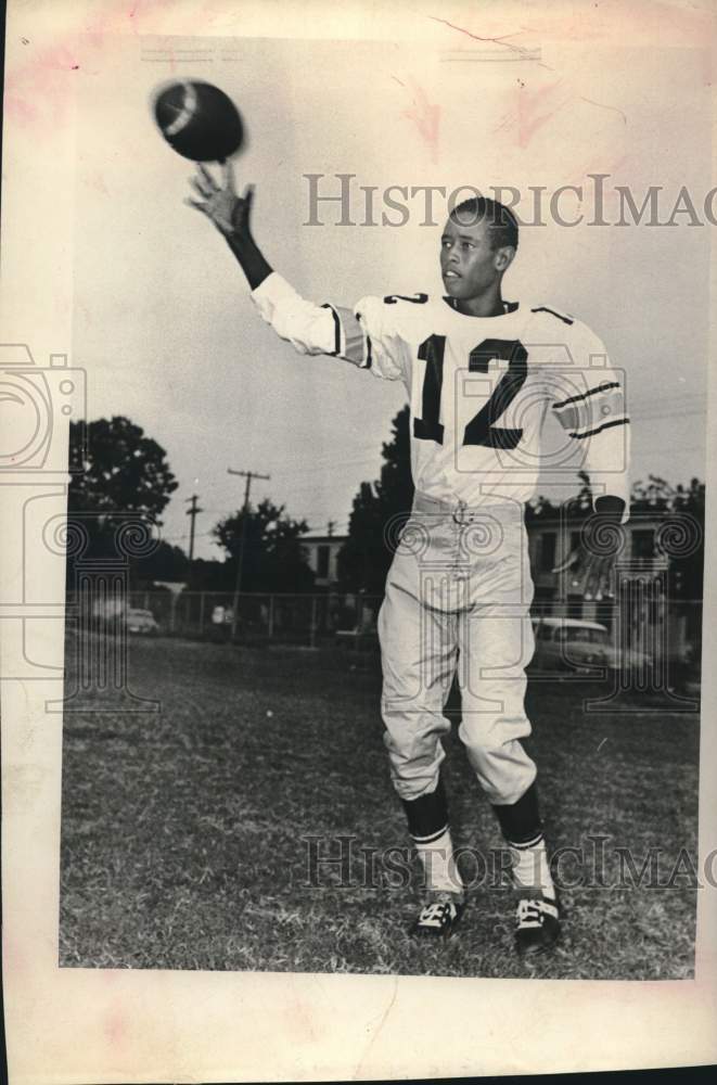 1968 Press Photo Wheatley High School Football Player Michael Sapentu- Historic Images