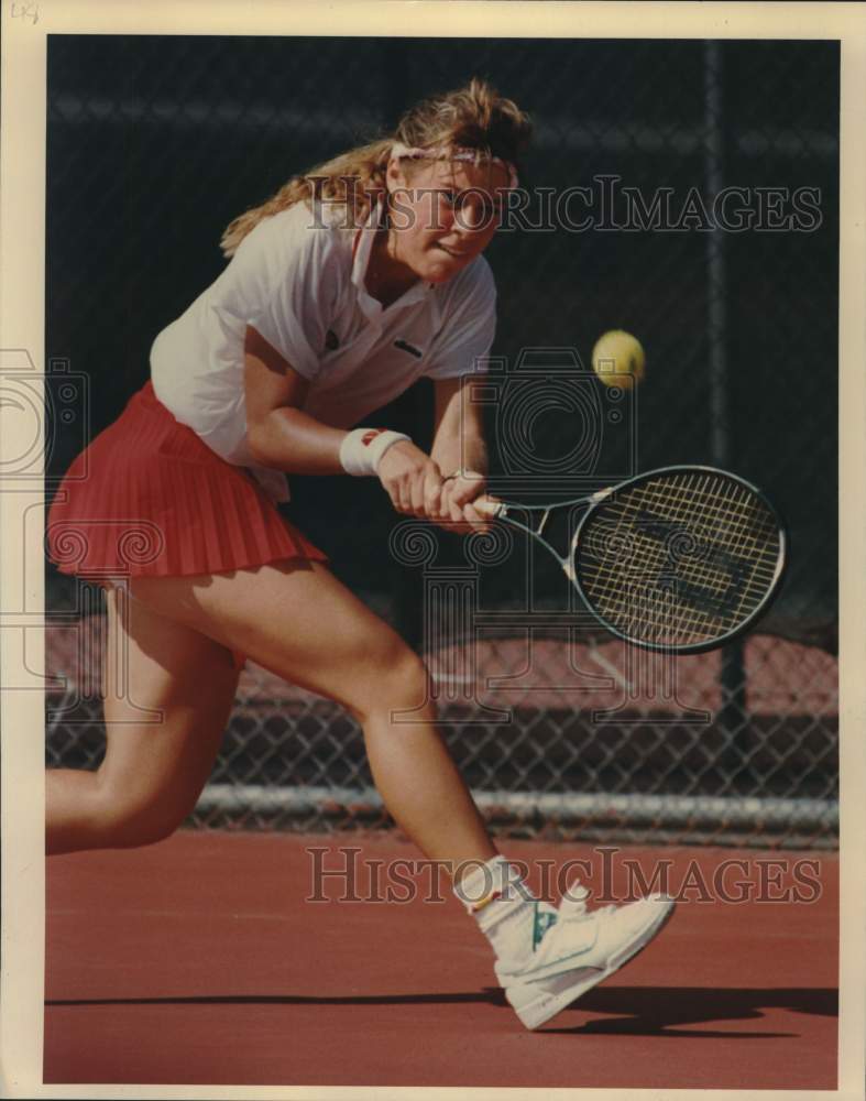 1988 Press Photo University of Texas San Antonio Tennis Player Alixandra Creek- Historic Images