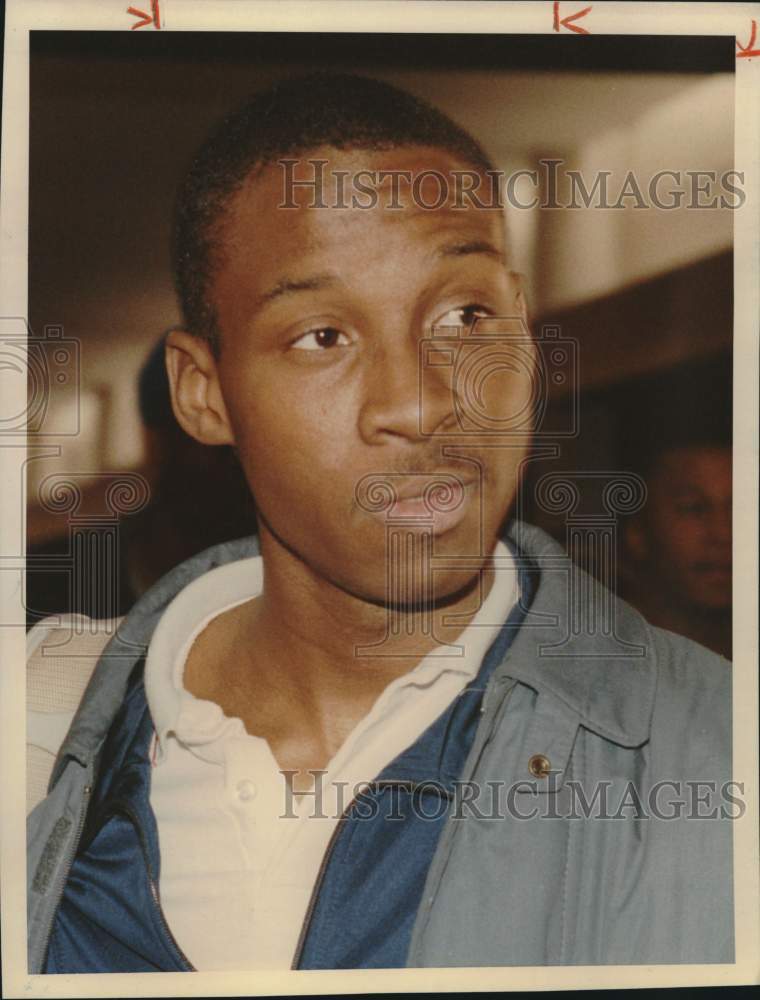 1989 Press Photo University of Texas San Antonio Basketball Player Keith Horne - Historic Images