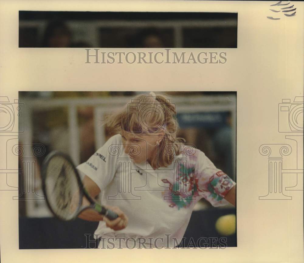 1991 Press Photo Tennis Player Steffi Graf at US Hardcourt Championships- Historic Images