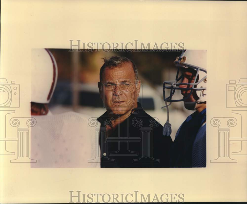 1987 Press Photo Trinity University Football Coach Gene Norris - sas23111- Historic Images