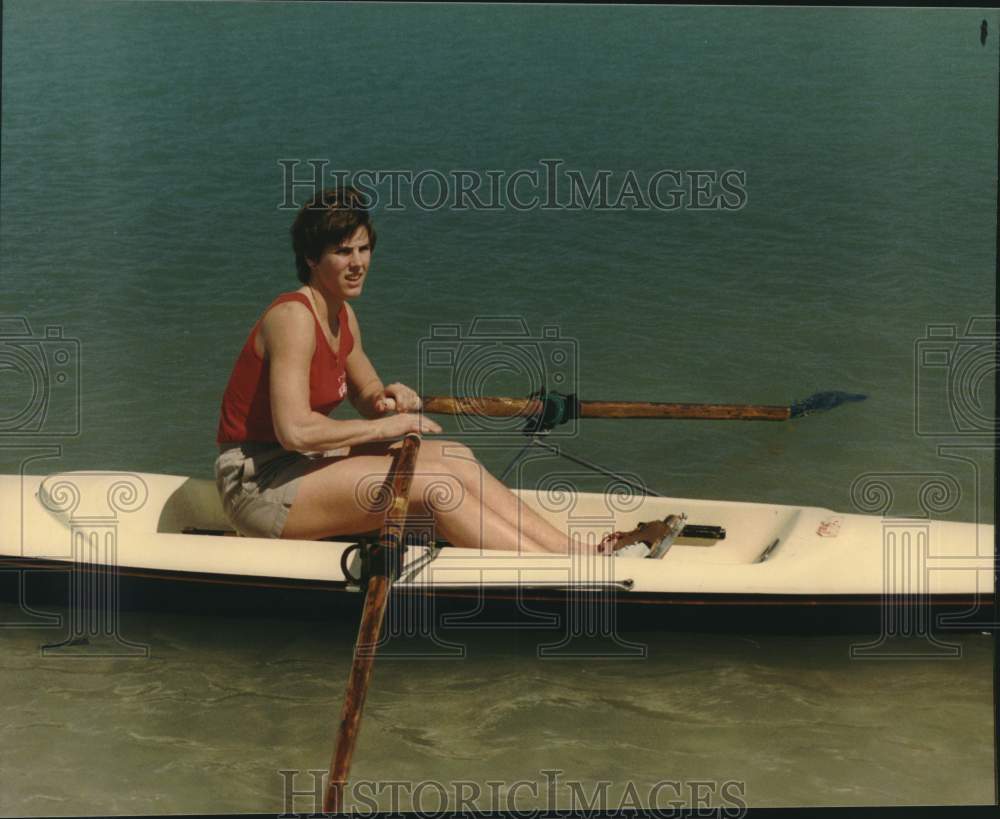 1982 Press Photo Olympic Silver Medalist Rowing Champion Ginny Gilder- Historic Images