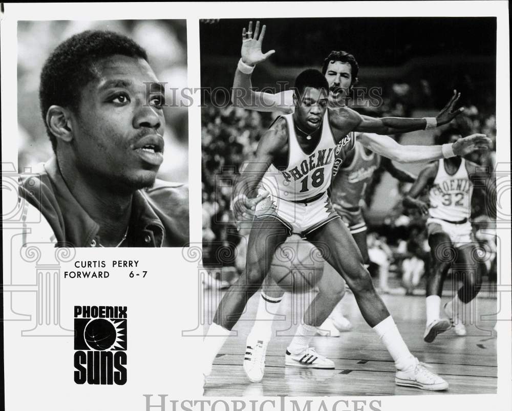 Press Photo Phoenix Suns Basketball Player Curtis Perry - sas23406 - Historic Images
