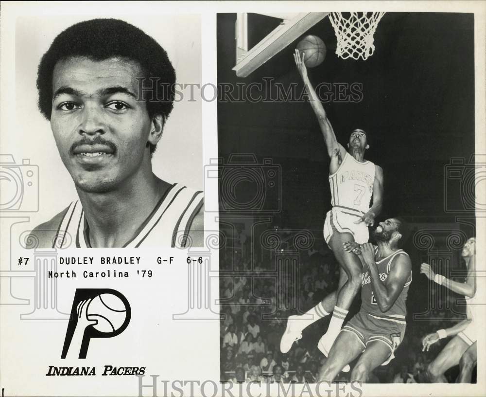 Press Photo Indiana Pacers Basketball Player Dudley Bradley - sas23839- Historic Images
