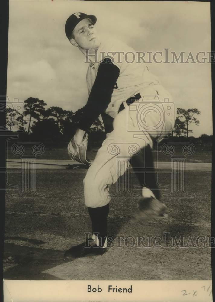 1956 Bob Friend, Baseball Player - Historic Images