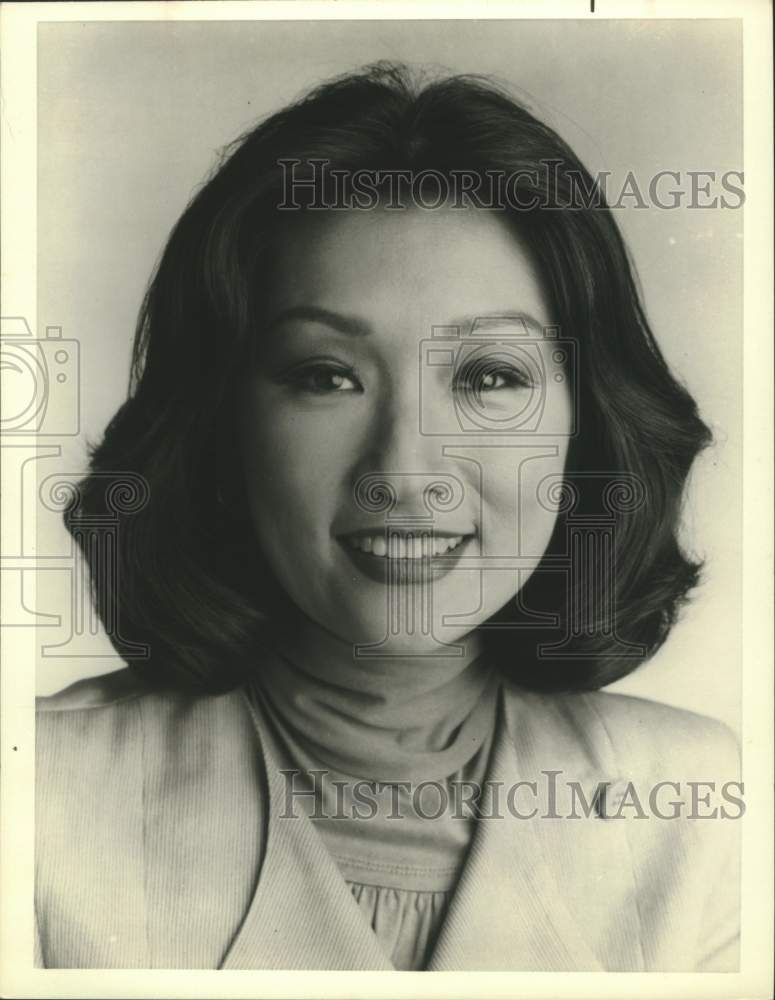 1985 Press Photo NBC News at Sunrise Anchor Connie Chung - Historic Images