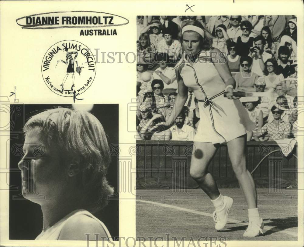 Tennis Australian Player Dianne Fromholtz at Virginia Slims Circuit - Historic Images