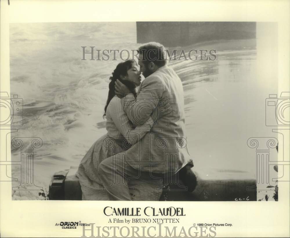 1989 Press Photo Actors Isabelle Adjani and Gerard Depardieu in Camille Claudel - Historic Images