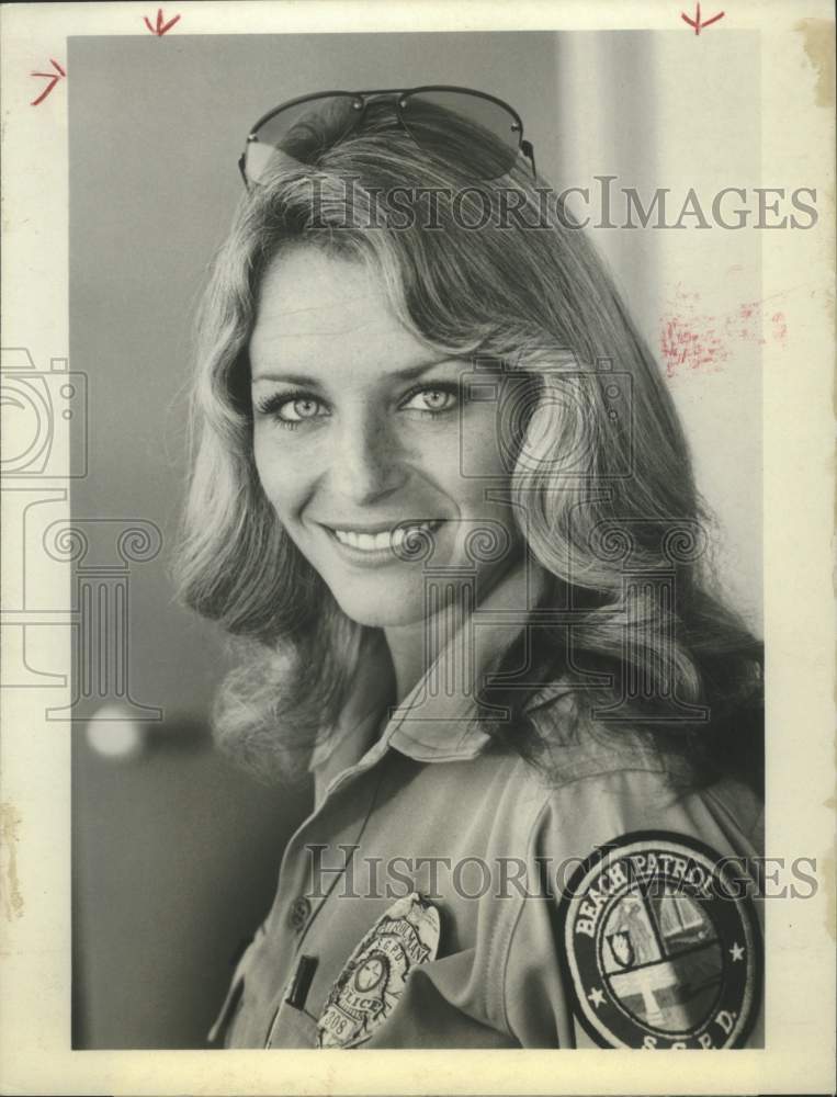 1979 Press Photo Actress Christine DeLisle, &quot;Beach Patrol&quot; on ABC - Historic Images