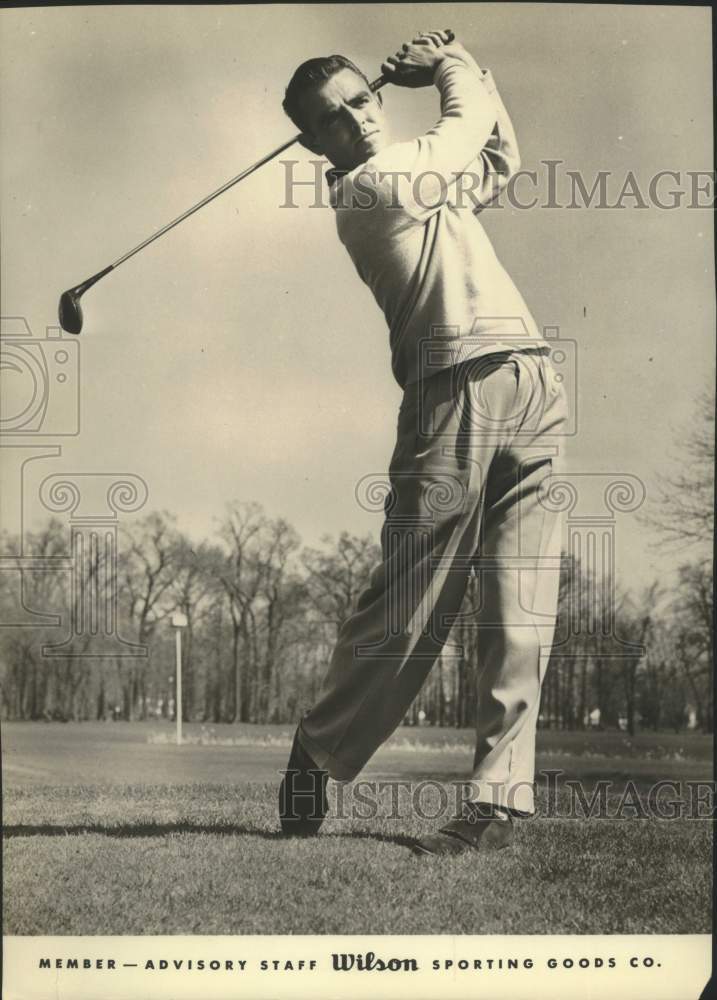 Golfer Jack Shields - Historic Images