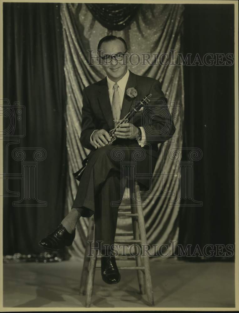 1959 Press Photo Musician Benny Goodman - Historic Images