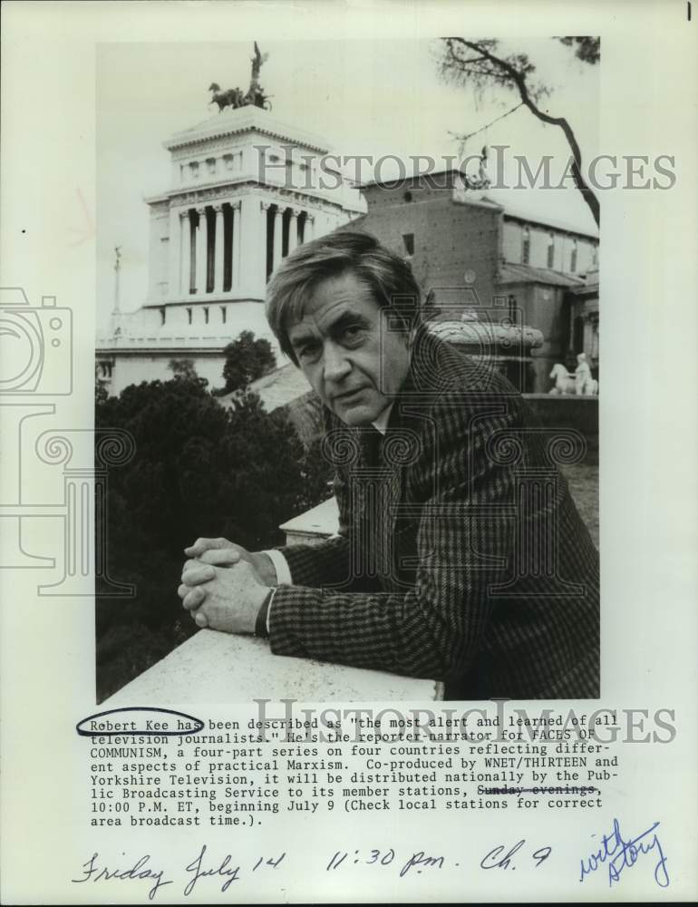 Press Photo Robert Kee, Television Journalist for Faces of Communism - Historic Images