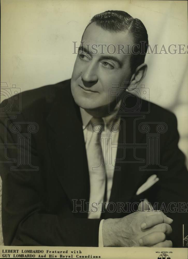 Press Photo Lebert Lombardo featured with Guy Lombardo and his Royal Canadians - Historic Images