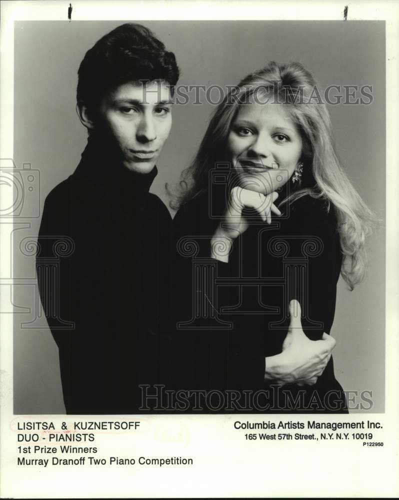 1996 Press Photo Lisitsa and Kuznetsoff, Duo Pianists - Historic Images